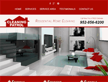 Tablet Screenshot of cleaning-patrol.com